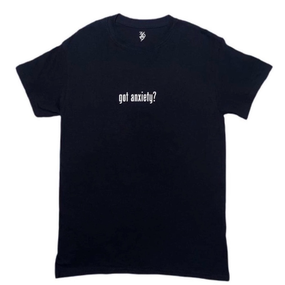 Black Short Sleeve Tee with Graphic Print